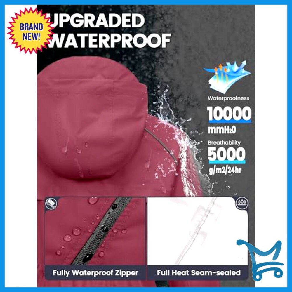 Lightweight Packable Cycling Jacket Waterproof Wi… - image 2